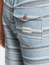 Quiksilver Modré pruhované teplákové kraťasy Quiksilver Quiksilver