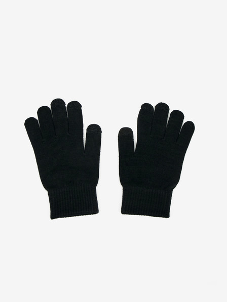 ONLY Sada dvou párů rukavic v černé a tmavě zelené barvě ONLY Magic Knit Glove 2-Pack