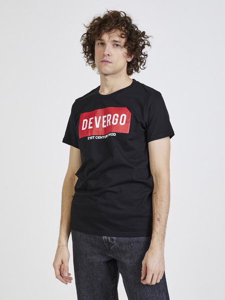 Devergo Černé pánské tričko Devergo