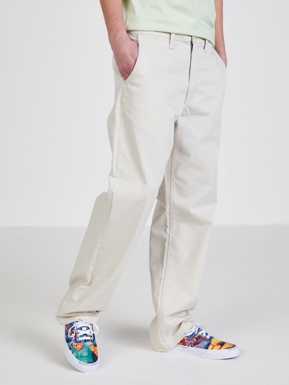 Vans Krémové pánské kalhoty VANS Chino