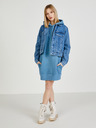 Pepe Jeans Modré mikinové šaty s kapucí Pepe Jeans Dana