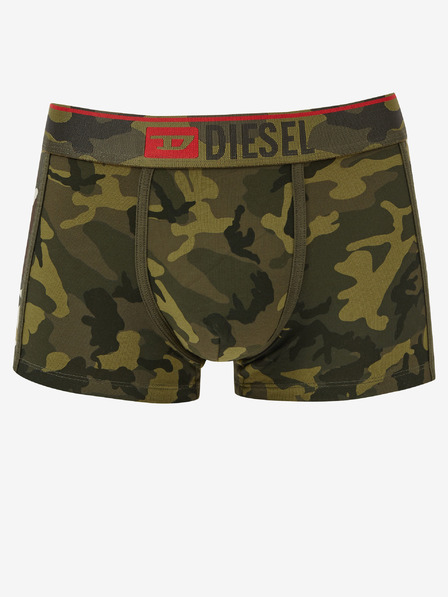 Diesel Zelené pánské maskáčové boxerky Diesel Damien