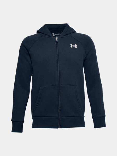 Under Armour Chlapecká mikina Under Armour RIVAL COTTON FZ HOODIE