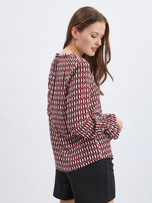 Orsay Bílo-červená dámská vzorovaná halenka ORSAY