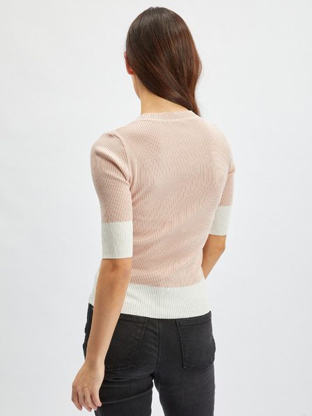 Orsay Bílo-růžový dámský svetr ORSAY