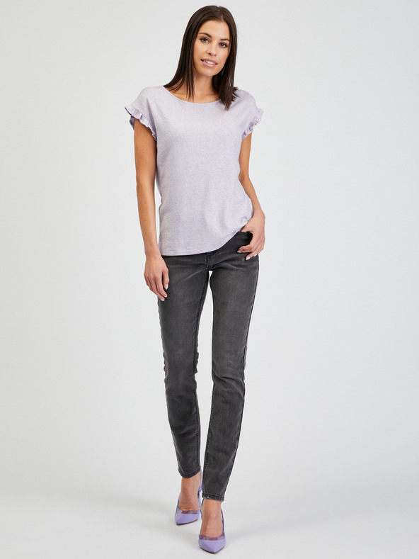 Orsay Světle fialové dámské tričko ORSAY