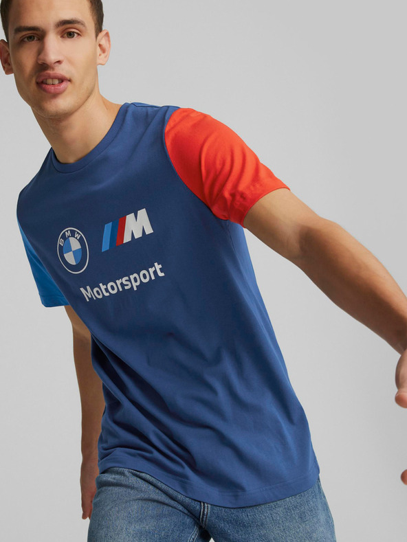 Puma Tmavě modré pánské tričko Puma BMW MMS