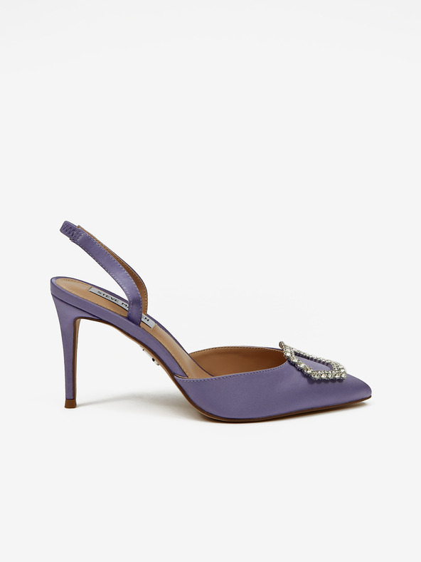 Steve Madden Fialové dámské saténové lodičky Steve Madden