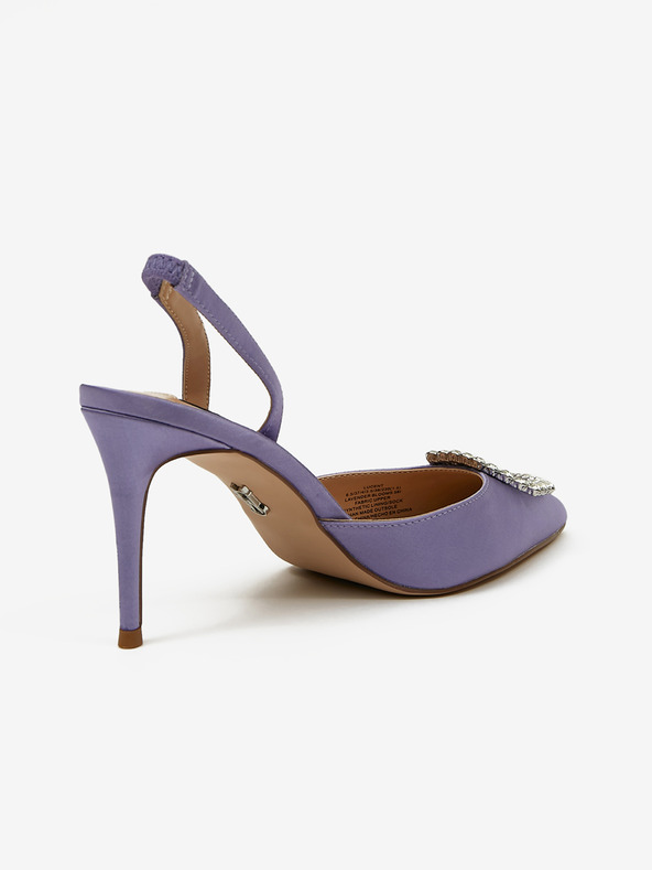 Steve Madden Fialové dámské saténové lodičky Steve Madden