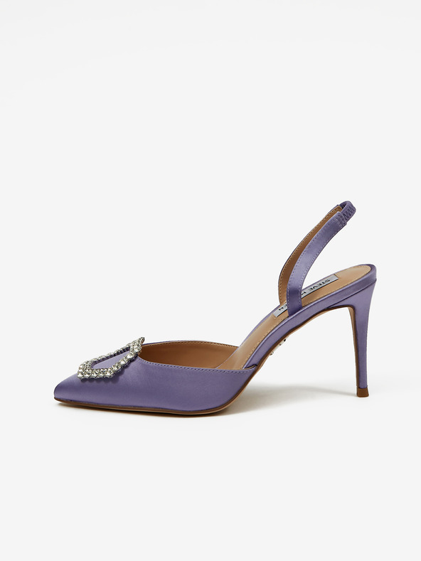 Steve Madden Fialové dámské saténové lodičky Steve Madden