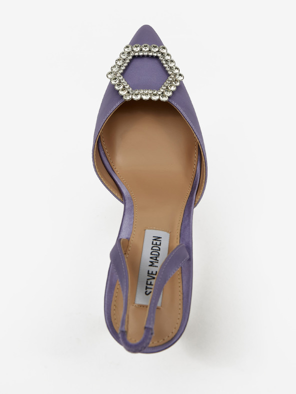 Steve Madden Fialové dámské saténové lodičky Steve Madden