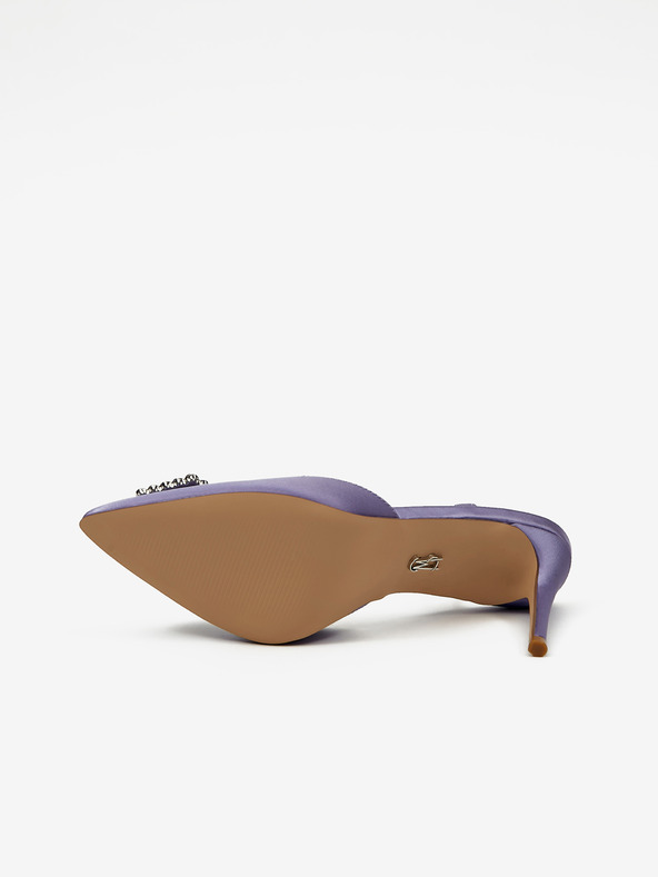 Steve Madden Fialové dámské saténové lodičky Steve Madden