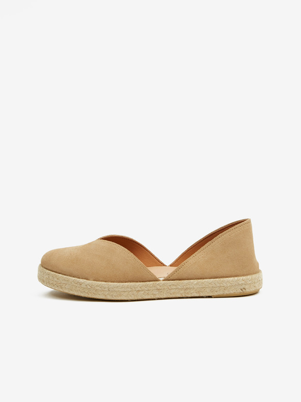 Ojju Světle hnědé dámské semišové espadrilky OJJU