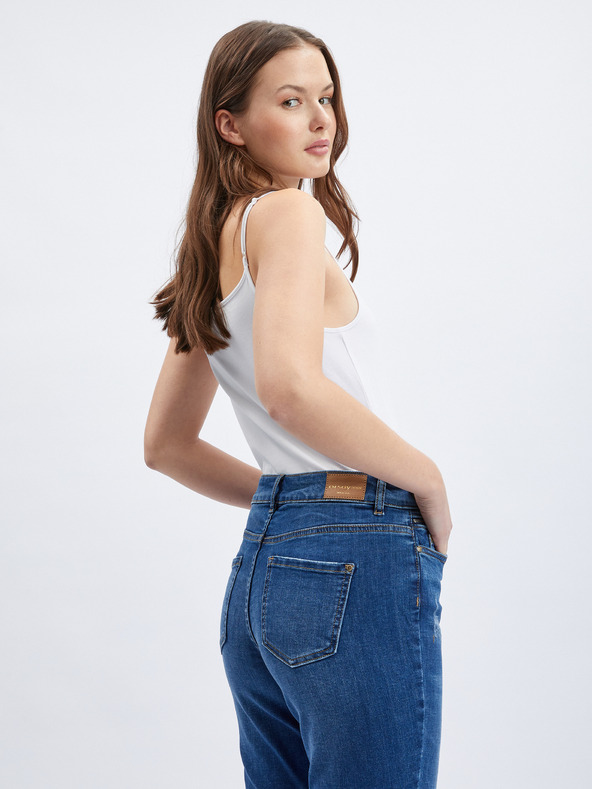 Orsay Tmavě modré dámské boyfriend džíny ORSAY