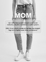 Vila Tmavě modré dámské mom džíny VILA Naomi