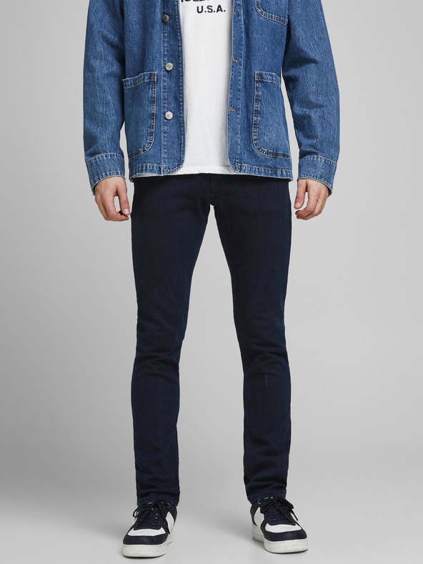Jack & Jones Tmavě modré slim fit džíny Jack & Jones Glenn