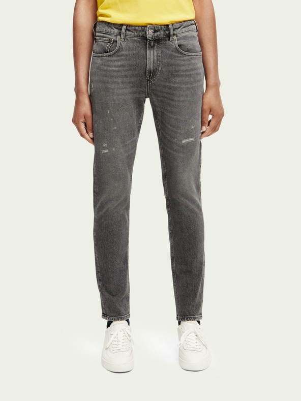 Scotch & Soda Šedé pánské slim fit džíny Scotch & Soda