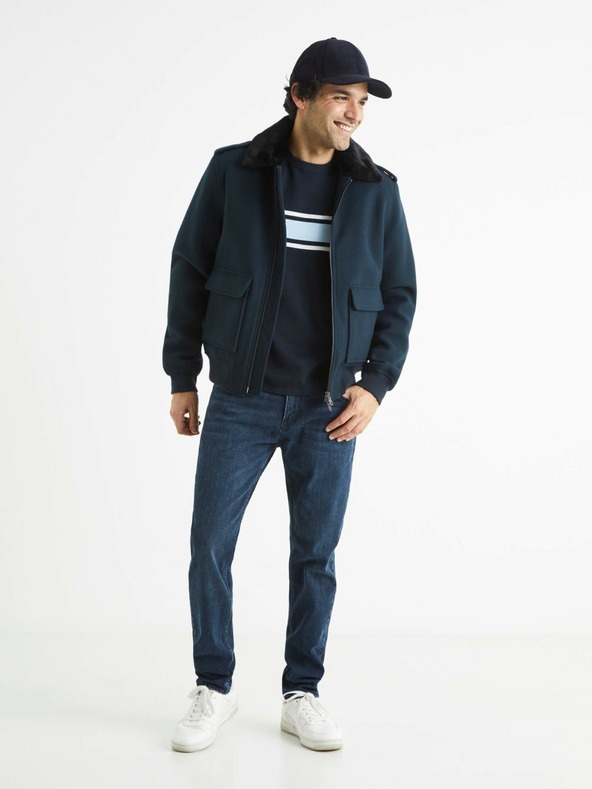 Celio Tmavě modré pánské slim fit džíny Celio C25 Bostone