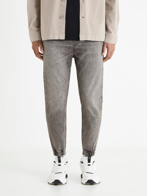 Celio Šedé pánské jogger džíny Celio Bojog3
