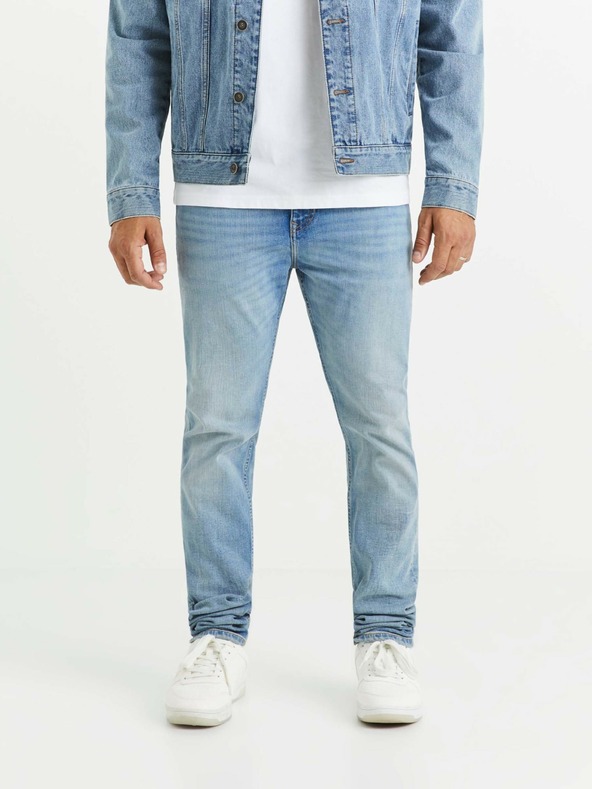 Celio Světle modré pánské slim fit džíny Celio C25  Voslight25