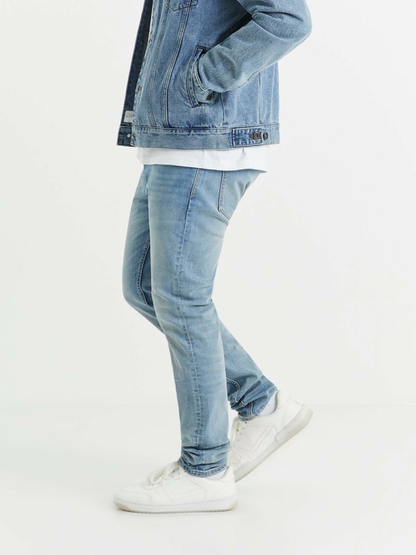 Celio Světle modré pánské slim fit džíny Celio C25  Voslight25