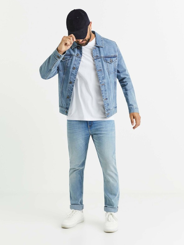 Celio Světle modré pánské slim fit džíny Celio C25  Voslight25