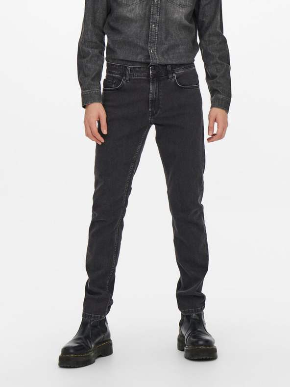 ONLY & SONS Černé slim fit džíny ONLY & SONS