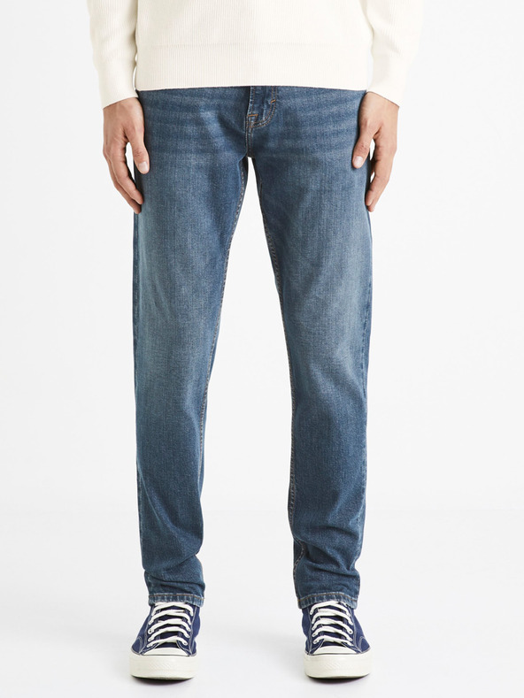 Celio Modré pánské slim fit džíny Celio C25 Dofasol