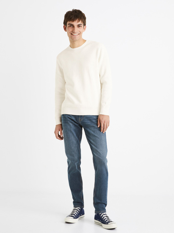 Celio Modré pánské slim fit džíny Celio C25 Dofasol