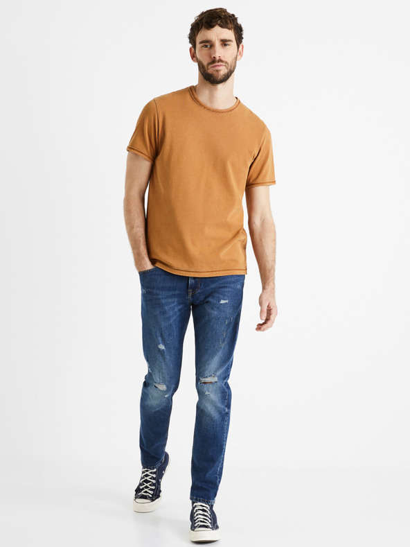 Celio Modré pánské slim fit džíny Celio Dostroy2