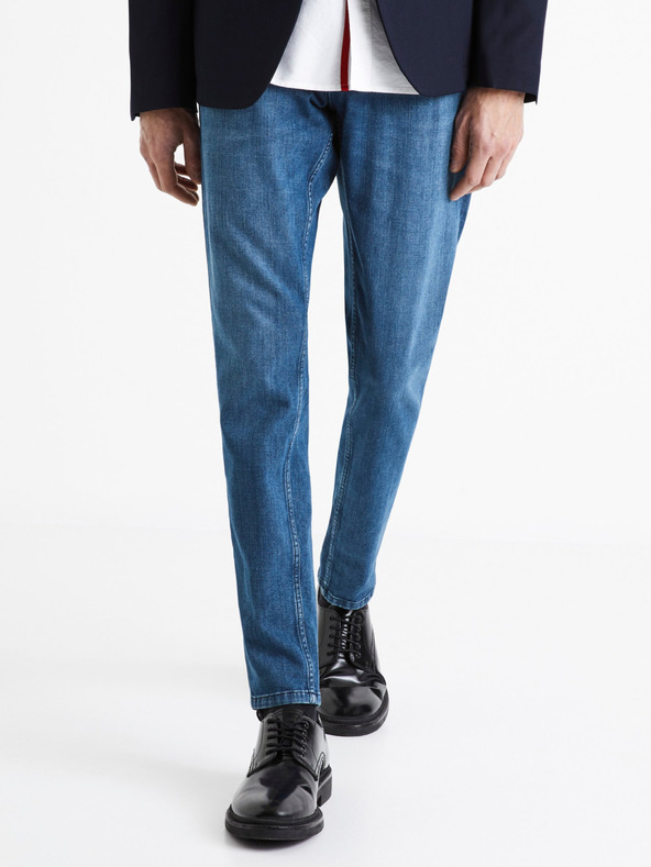 Celio Modré pánské slim fit džíny Celio C25 Dosoft25