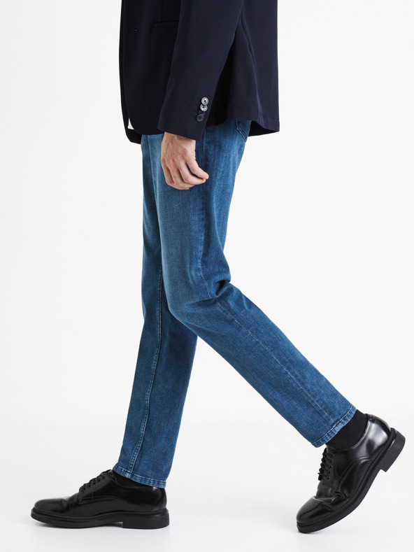 Celio Modré pánské slim fit džíny Celio C25 Dosoft25