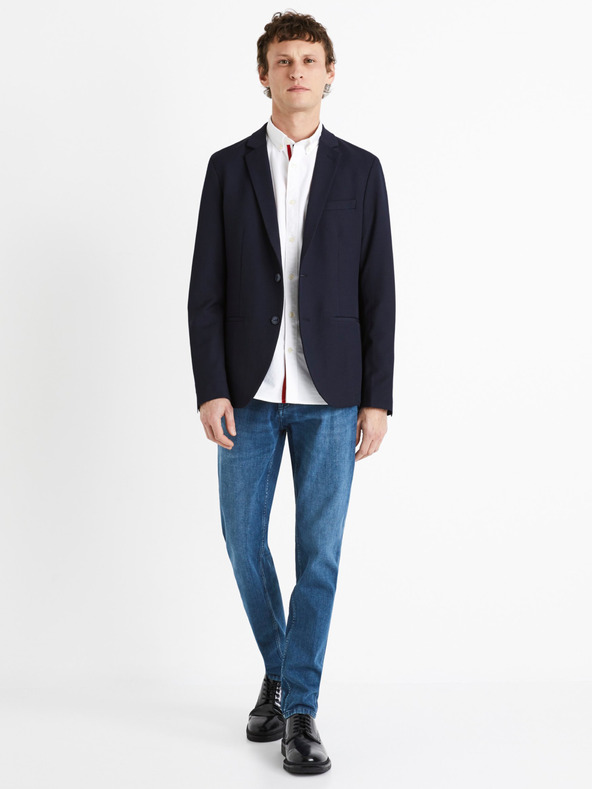 Celio Modré pánské slim fit džíny Celio C25 Dosoft25