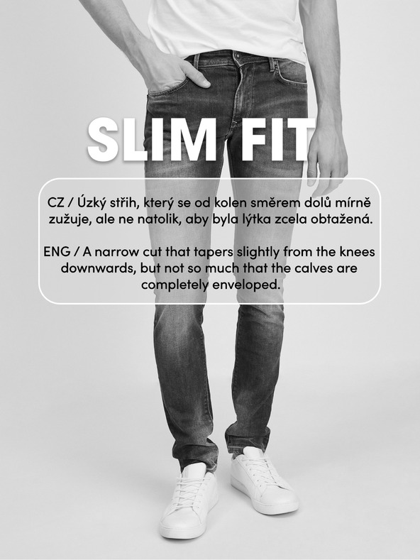 Celio Modré pánské slim fit džíny Celio Cowflex1