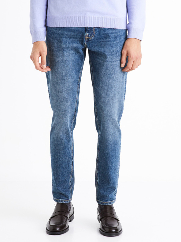 Celio Modré pánské slim fit džíny Celio C25 Doslue25
