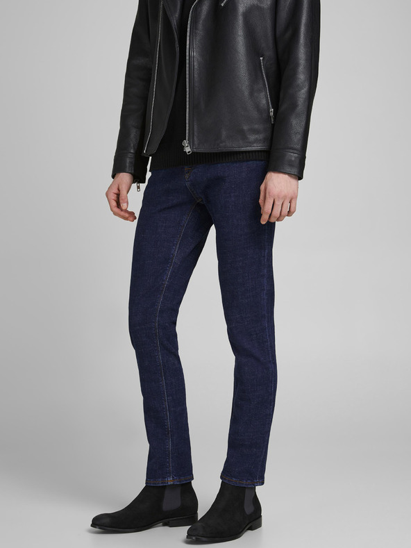 Jack & Jones Tmavě modré slim fit džíny Jack & Jones Glenn
