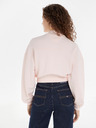 Tommy Jeans Mock Neck Badge Boxy Cropped Mikina