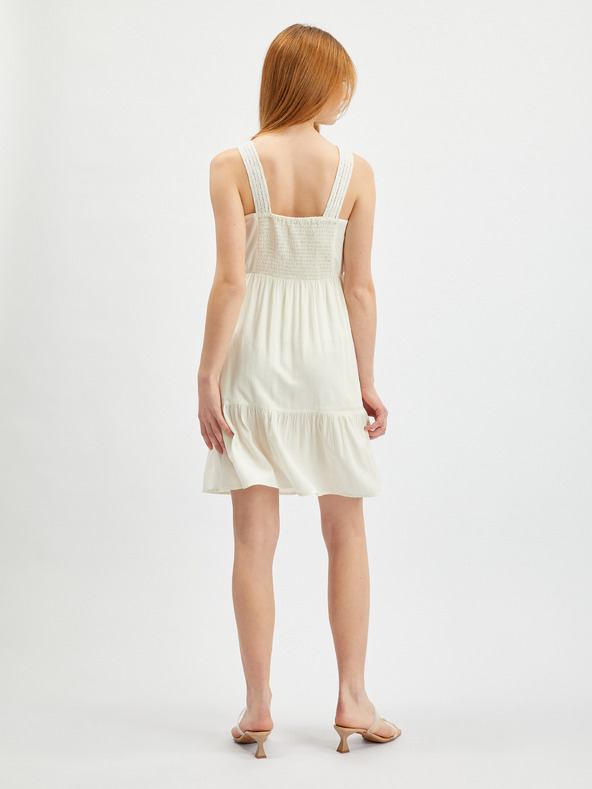 Orsay Krémové dámské šaty ORSAY