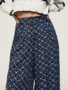 Pepe Jeans Tmavě modré dámské vzorované culottes kalhoty Pepe Jeans