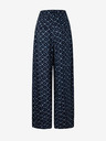 Pepe Jeans Tmavě modré dámské vzorované culottes kalhoty Pepe Jeans