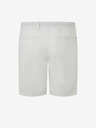Pepe Jeans Bílé pánské kraťasy s příměsí lnu Pepe Jeans