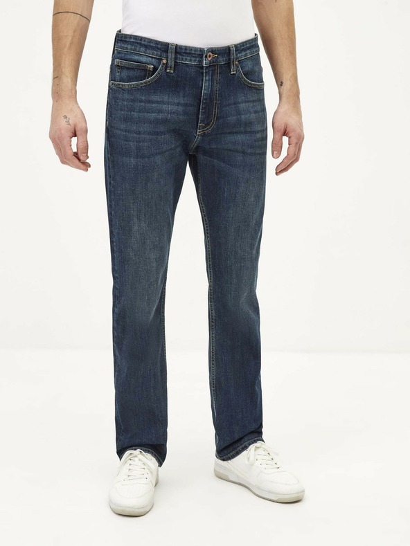 Celio Tmavě modré pánské straight fit džíny Celio