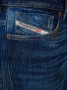 Diesel Modré pánské straight fit džíny s vyšisovaným efektem Diesel Fining