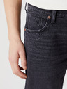 Wrangler Černé pánské straight fit džíny s potrhaným efektem Wrangler