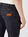 Wrangler Černé pánské straight fit džíny s potrhaným efektem Wrangler
