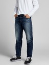 Jack & Jones Tmavě modré pánské straight fit džíny Jack & Jones Mike