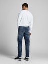 Jack & Jones Tmavě modré pánské straight fit džíny Jack & Jones Mike