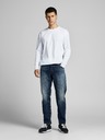 Jack & Jones Tmavě modré pánské straight fit džíny Jack & Jones Mike