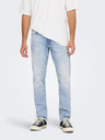 ONLY & SONS Světle modré pánské straight fit džíny ONLY & SONS Weft