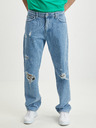 Tom Tailor Denim Modré pánské straight fit džíny Tom Tailor Denim